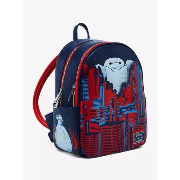 Loungefly Disney Big Hero 6 Baymax City Mini Backpack - Picture 3 of 6